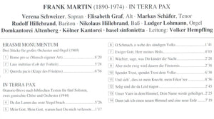 40141 Frank Martin - In Terra Pax