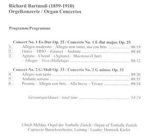 40311 Richard Bartmuß - Wiederentdeckte romantische Orgelkonzerte