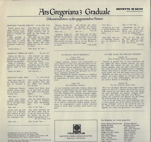 50140 Ars Gregoriana 3 - Graduale (LP)