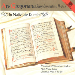 50321-3 Ars Gregoriana Supplementum II - Vol. 3 In Nativitate Domini
