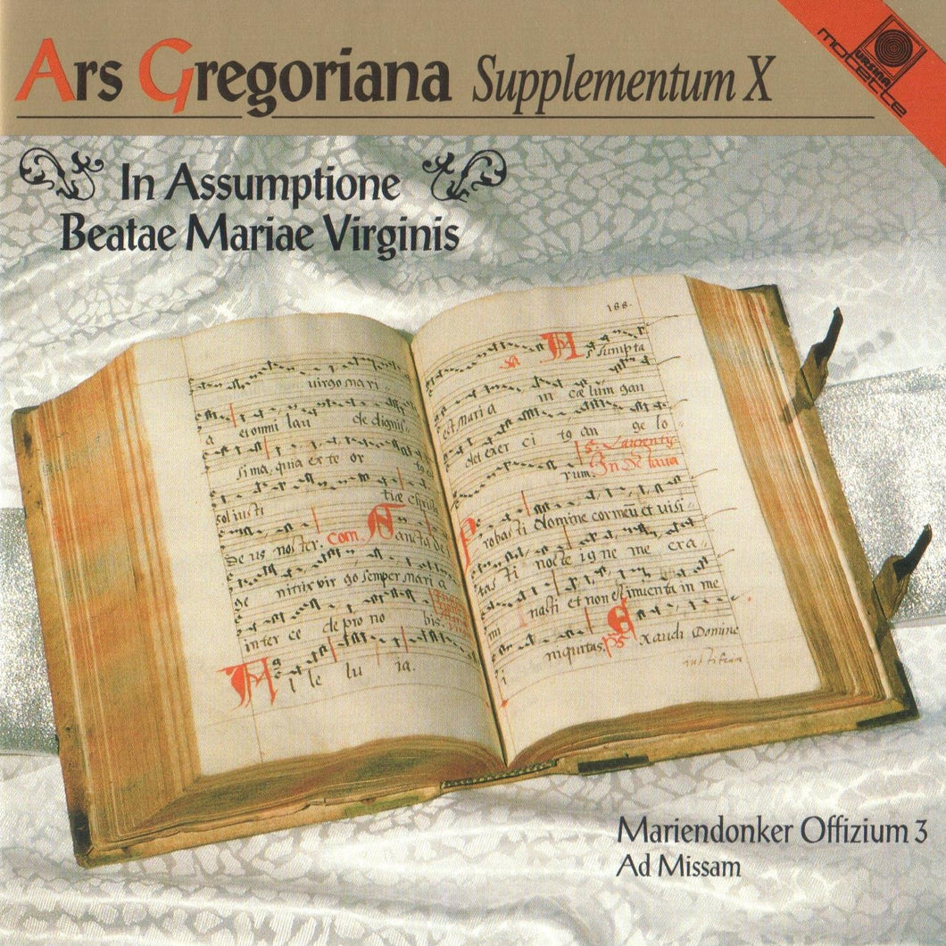 50401 Ars Gregoriana - Supplementum X - In Assumptione Beatae Mariae Virginis