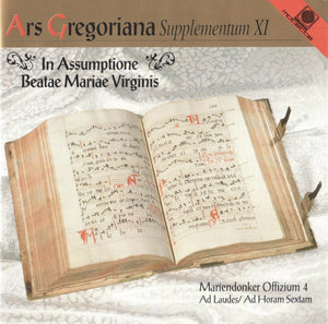 50411 Ars Gregoriana - Supplementum XI - In Assumptione Beatae Mariae Virginis