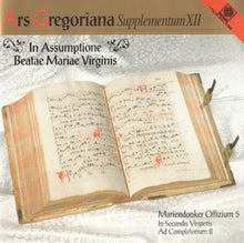 Load image into Gallery viewer, 50421 Ars Gregoriana - Supplementum XII - In Assumptione Beatae Mariae Virginis
