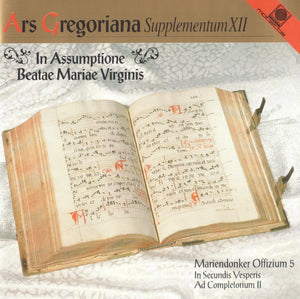 50421 Ars Gregoriana - Supplementum XII - In Assumptione Beatae Mariae Virginis