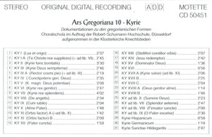 50451 Ars Gregoriana 10 - Kyrie