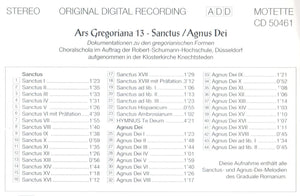 50461 Ars Gregoriana 13 - Sanctus/Agnus Dei