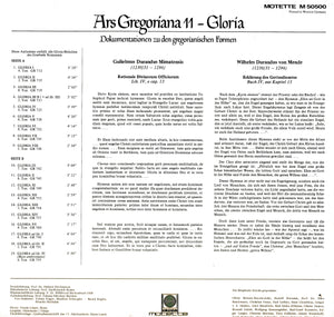 50500 Ars Gregoriana 11 - Gloria (LP)