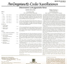 Load image into Gallery viewer, 50510 Ars Gregoriana 12 - Credo/Kantillationen (LP)

