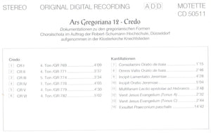 50511 Ars Gregoriana 12 - Credo