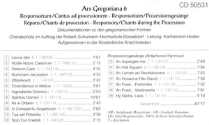 50531 Ars Gregoriana 6 - Responsorium