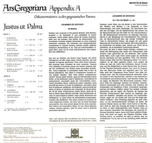 Load image into Gallery viewer, 50600 Ars Gregoriana Appendix A - Justus ut Palma (LP)
