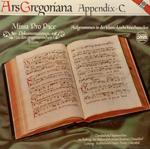 50620 Ars Gregoriana Appendix C - Missa Pro Pace (LP)