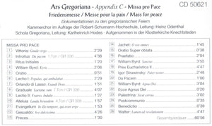50621 Ars Gregoriana - Appendix C - Missa pro Pace