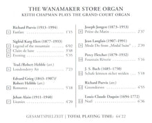 Laden Sie das Bild in den Galerie-Viewer, 60351 The Wanamaker Store Organ - The world&#39;s largest playing pipe organ
